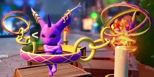 Psychic Wisp, a purple horned pet floating within connected gold and purple rings.