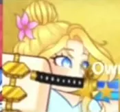 Frostveil Princess armor icon showing blonde hair and blue-and-white clothing.