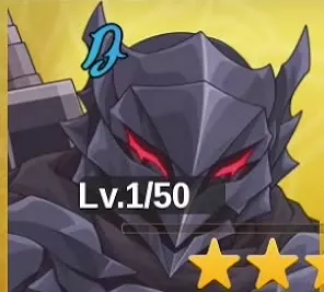 Berserker armor icon with a dark horned helmet and glowing red eyes.