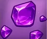 Purple Epic Shard icon with one large gem and smaller fragments.